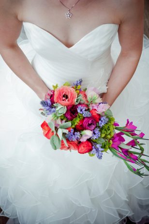 Wedding bouquet, teardrop