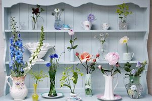 Flowers on Welsh dresser