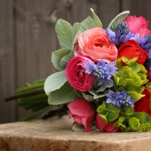 Spring arrangement with Spanish bluebell