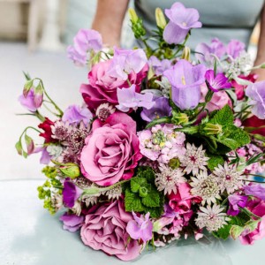 June flowers grown for a mauve scheme