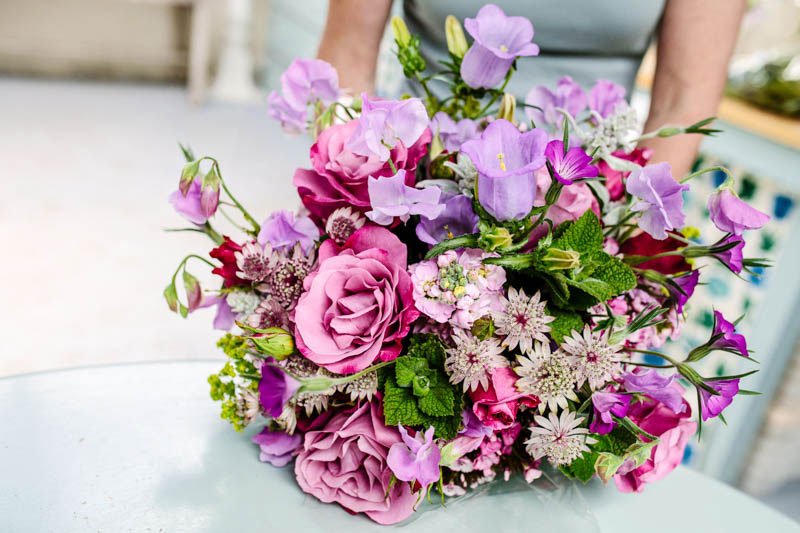 June flowers grown for a mauve scheme