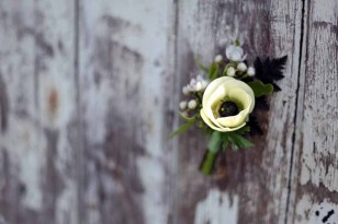 anemone buttonhole