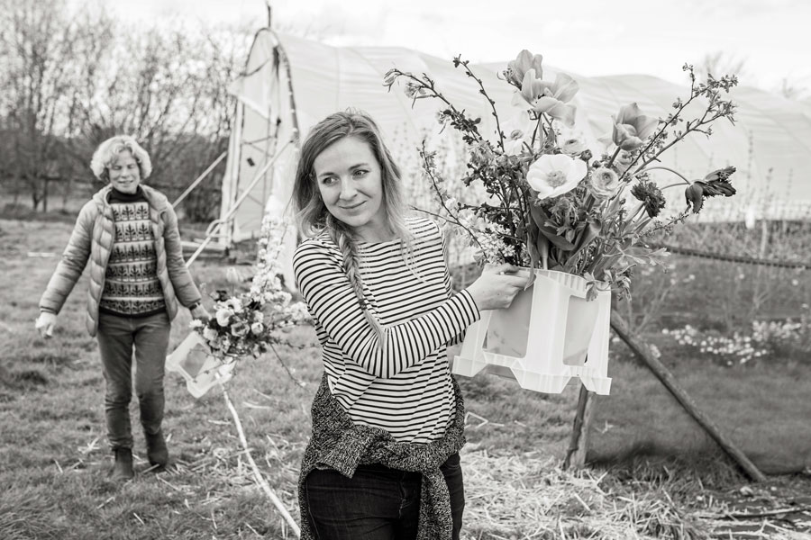 Picking flowers at Green & Gorgeous