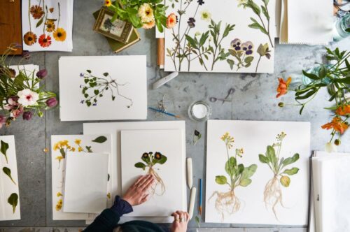Flower Pressing with Jam Jar Edit